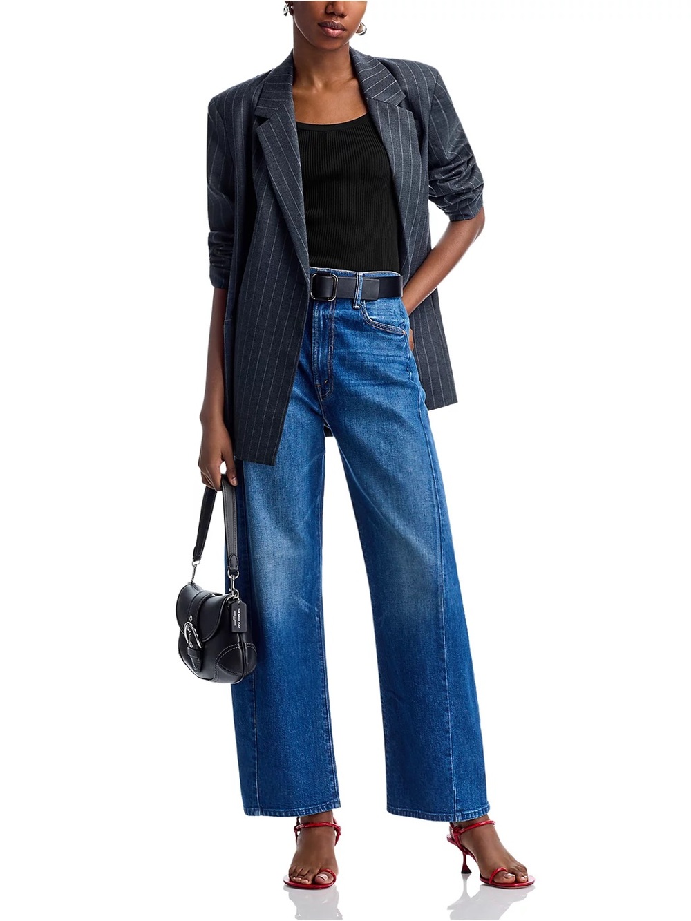 MOTHER SUPERIOR Jeans Half-Pipe Ankle Did You Bring Me Anything? Blue Size 32 - Picture 10 of 15